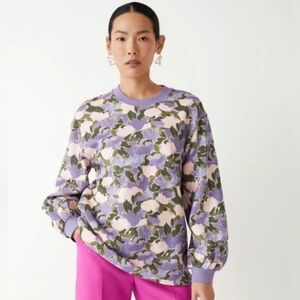 & Other Stories Purple Floral Women's Sweatshirt
